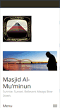 Mobile Screenshot of masjidalmuminun.com